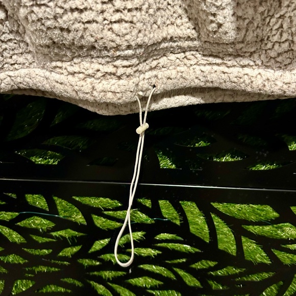 Love Tree Cream Long-crop, Half-zip, and Cozy Fleece Pullover/ size M - Picture 5 of 9